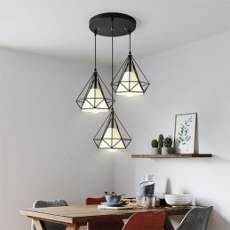 Diamantformet Anhengslampe Moderne Minimalistisk Dekorativ Lampe