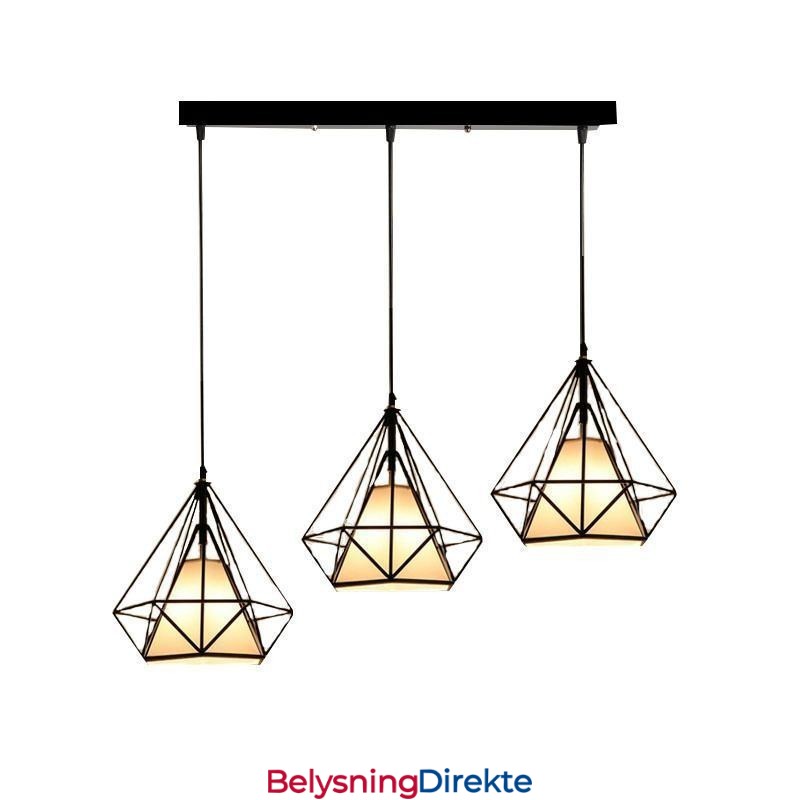 Diamantformet Anhengslampe Moderne Minimalistisk Dekorativ Lampe