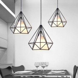 Diamantformet Anhengslampe Moderne Minimalistisk Dekorativ Lampe