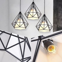 Diamantformet Anhengslampe Moderne Minimalistisk Dekorativ Lampe