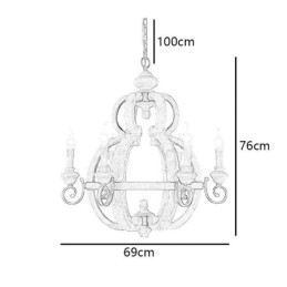 Tre Pendellampe Nordisk Retro Taklampe
