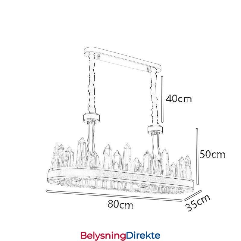 Moderne Krystall Pendellampe Krystall Taklampe