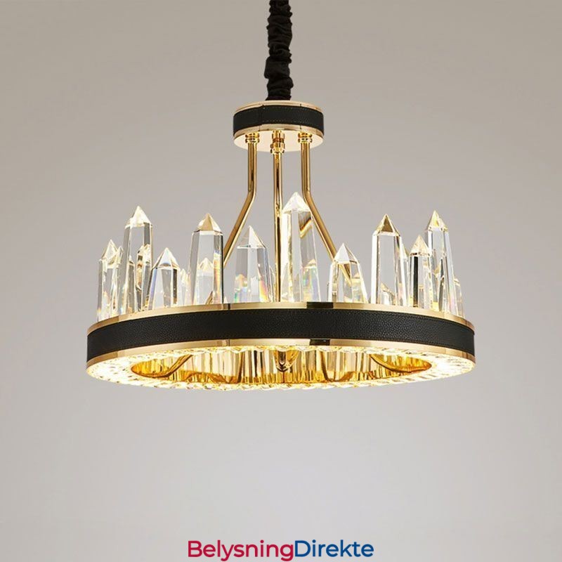 Moderne Krystall Pendellampe Sirkel Krystall Taklampe