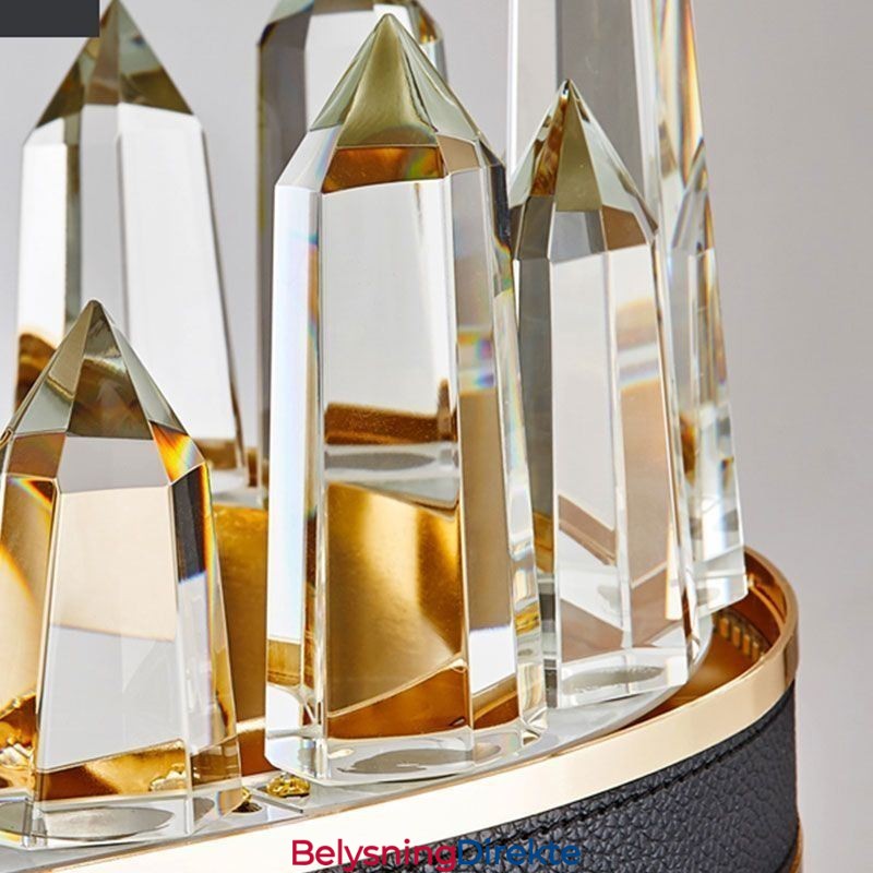 Moderne Krystall Pendellampe Sirkel Krystall Taklampe