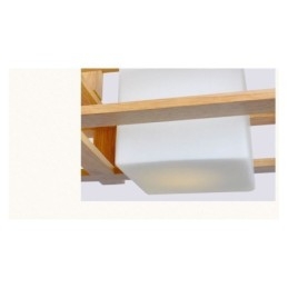 Kreativ 3-Lyss Eikependellampe Dekorativ Tretaklampe Kafé