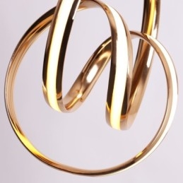 Moderne Minimalistisk Pendellampe Unik Sirkulær Vrilampeøy