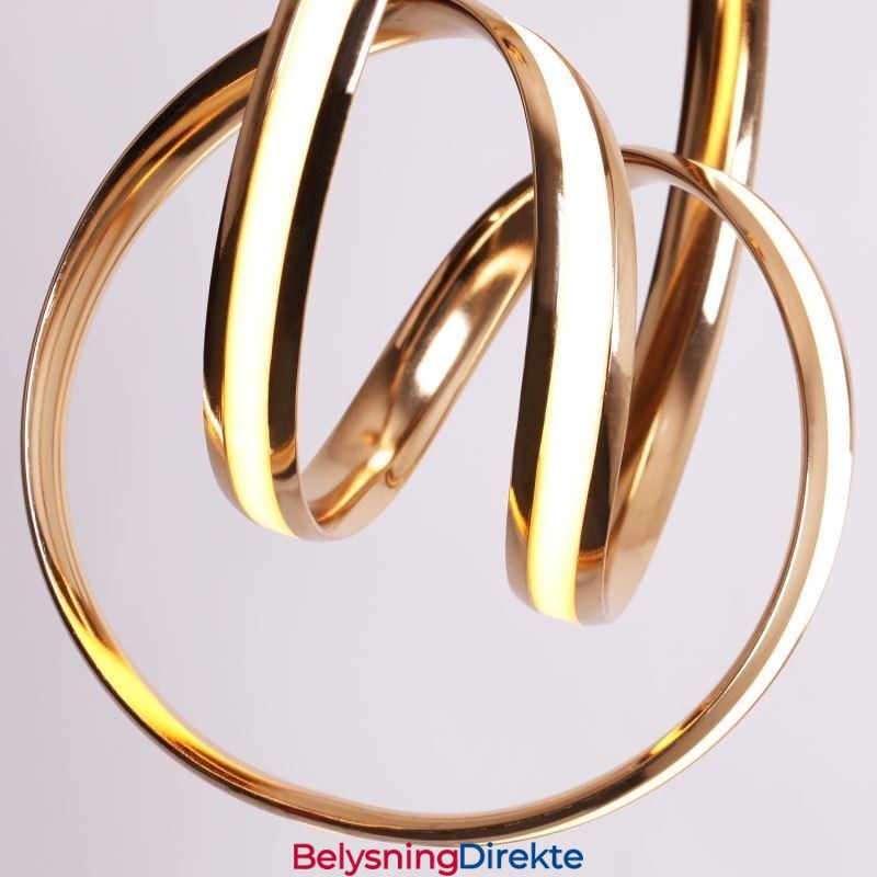 Moderne Minimalistisk Pendellampe Unik Sirkulær Vrilampeøy