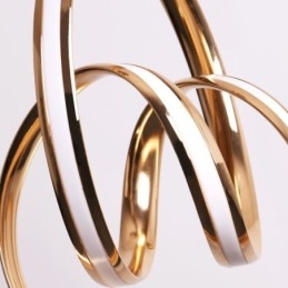 Moderne Minimalistisk Pendellampe Unik Sirkulær Vrilampeøy