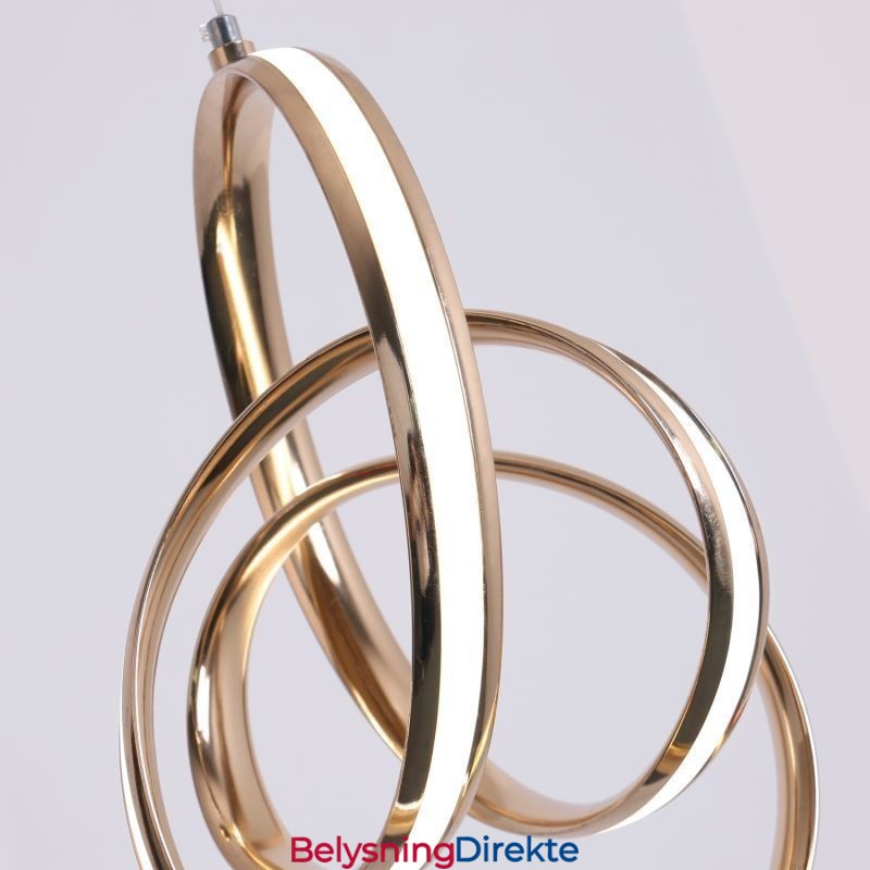 Moderne Minimalistisk Pendellampe Unik Sirkulær Vrilampeøy