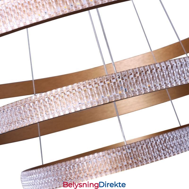 Moderne Pendellampe Akryl 3-Ringers Lampe 80+60+40Cm