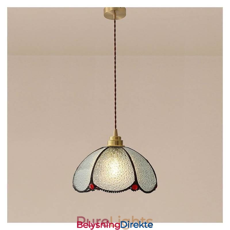 Minimalistisk Petal Glass Pendellampe Enkelthodet Glass Pendellampe