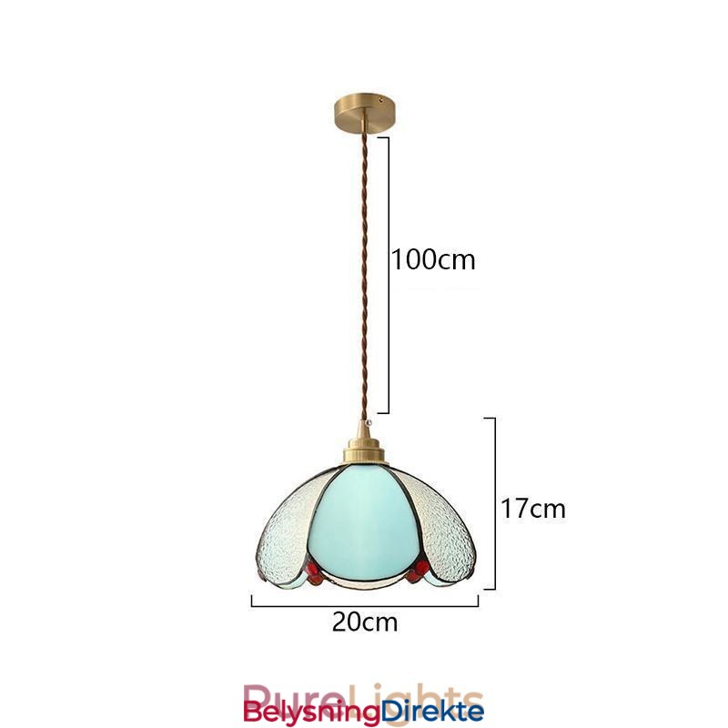 Minimalistisk Petal Glass Pendellampe Enkelthodet Glass Pendellampe