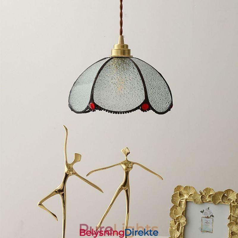 Minimalistisk Petal Glass Pendellampe Enkelthodet Glass Pendellampe