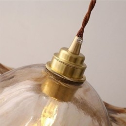 Lotusblad Glass Pendellampe Kreativ Dekorativ Lampe