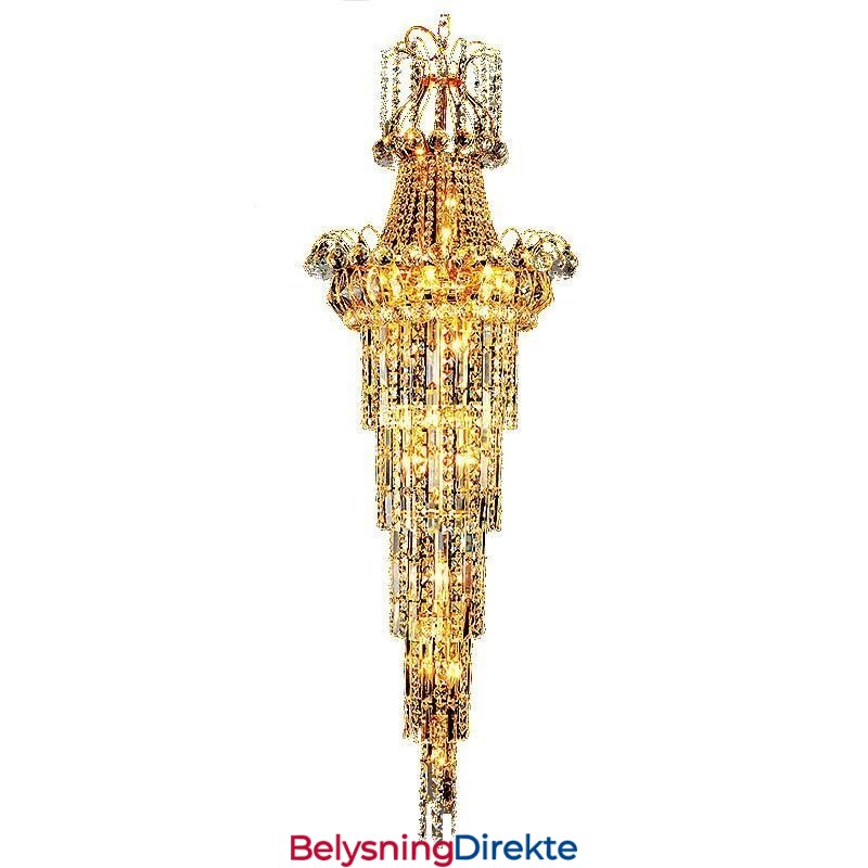 Europeisk Lang Anhengskrystalllysekrone