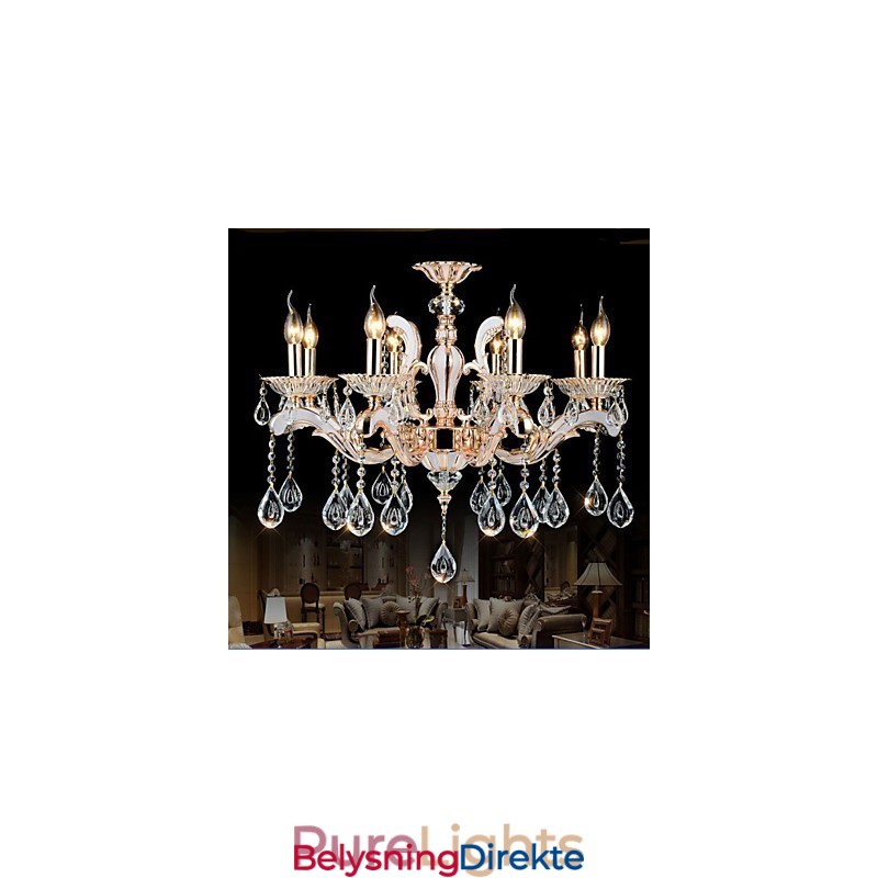 Europeisk Stil Luksuriøse Krystallanhengslamper I Sinklegering