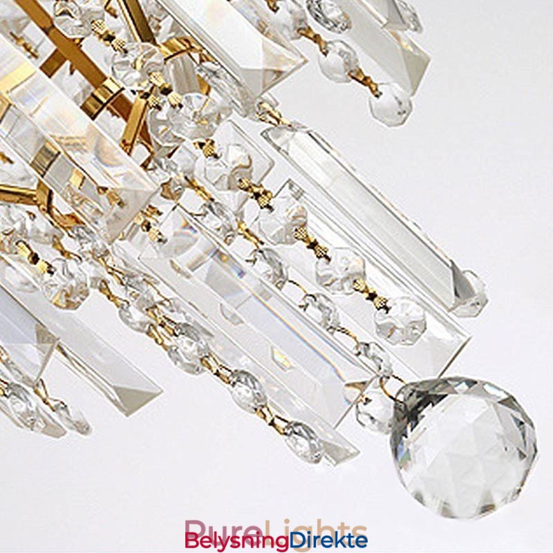 Moderne Elegant Krystall Anhengslampe Konisk Lysekrone