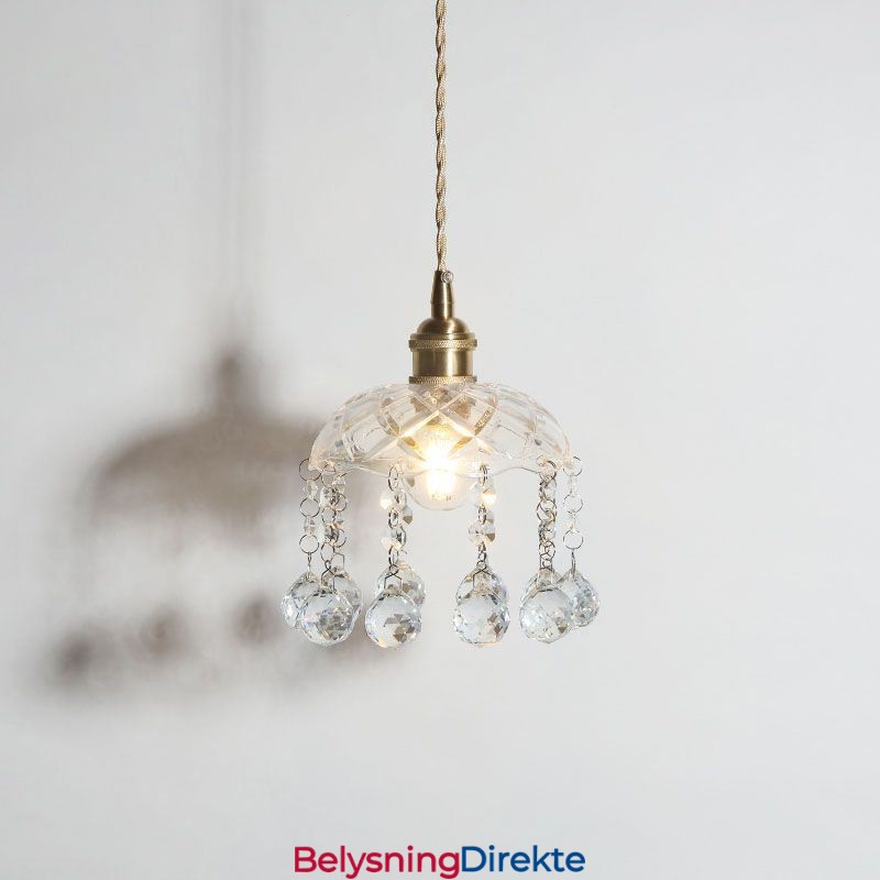 Moderne Mini Glass Pendellampe Med 1 Lyspære