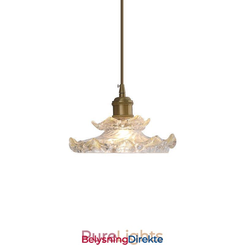 Japansk Stil Glass Pendellampe Lotus Glass Pendellampe