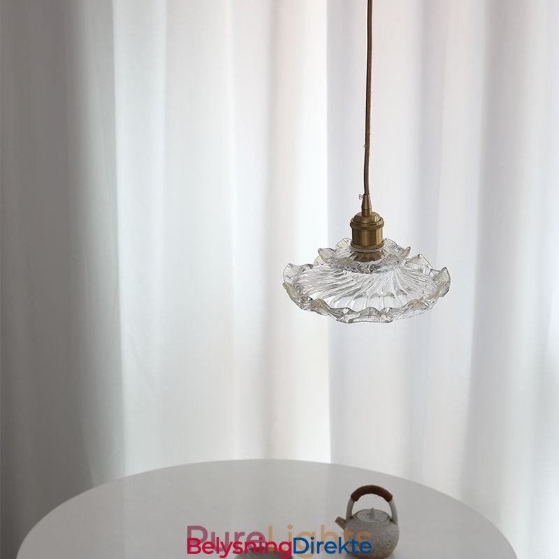 Japansk Stil Glass Pendellampe Lotus Glass Pendellampe