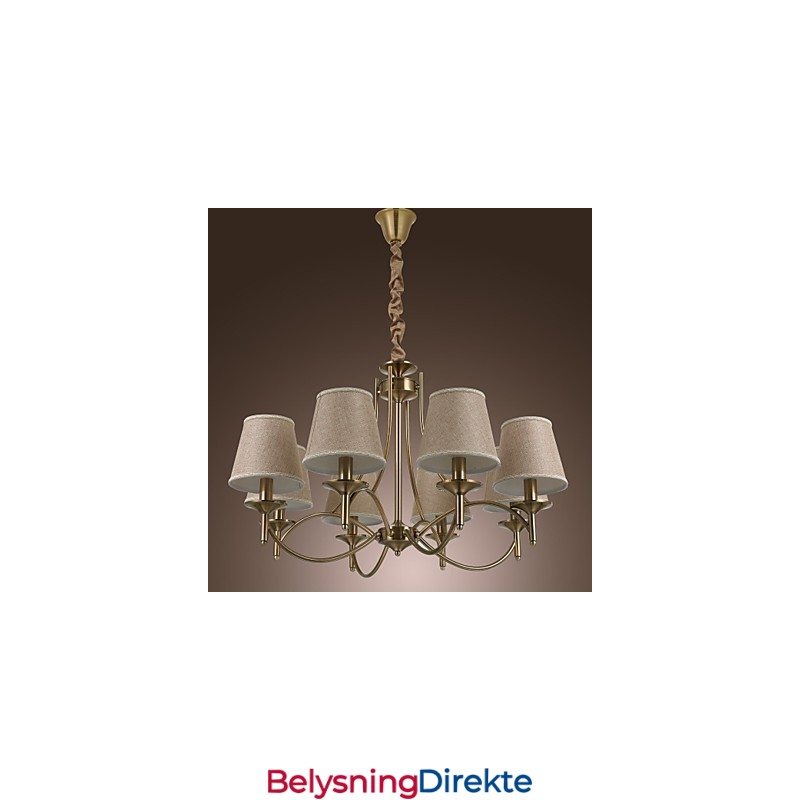 Moderne Samtids Tradisjonell Klassisk Rustikk Hytte Landlig Øy Vintage Messing Metall Lysekrone