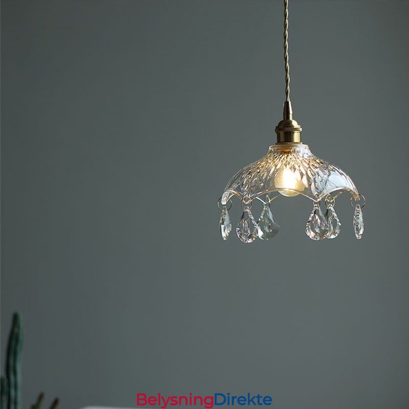 Moderne Minimalistisk Glass Pendellampe Med Én Lyskilde