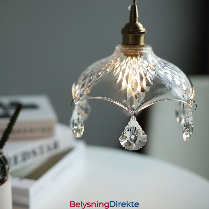 Moderne Minimalistisk Glass Pendellampe Med Én Lyskilde