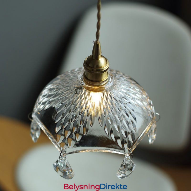 Moderne Minimalistisk Glass Pendellampe Med Én Lyskilde