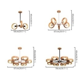 Nordisk Unik Pendellampe I Tre