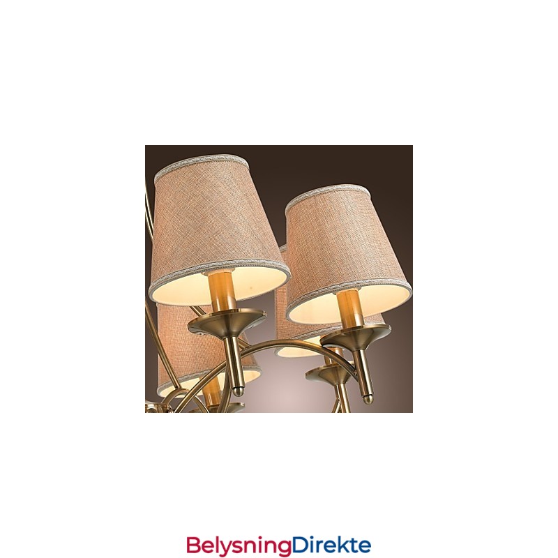 Moderne Samtids Tradisjonell Klassisk Rustikk Hytte Landlig Øy Vintage Messing Metall Lysekrone