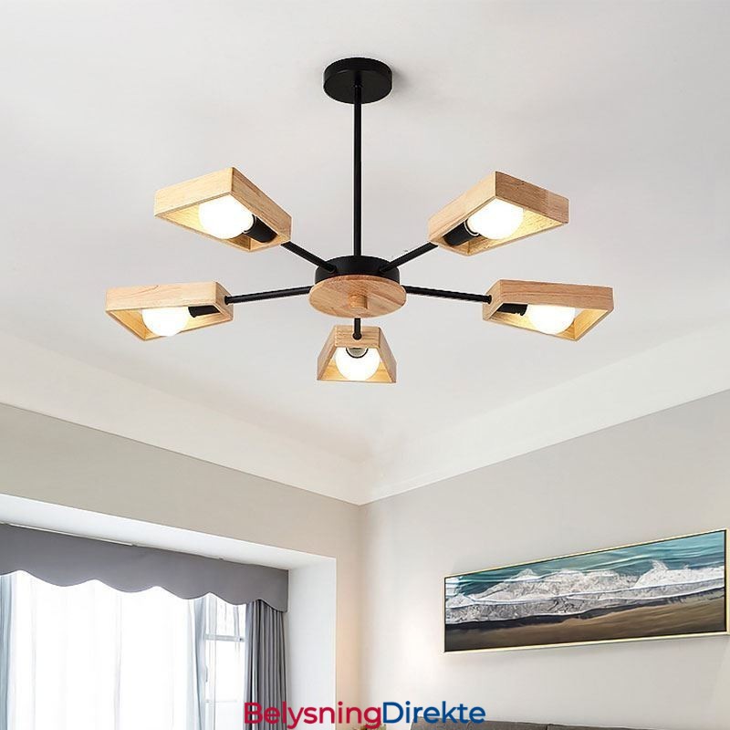 Moderne Vifteformet Lysekrone Elegant Trependellampe