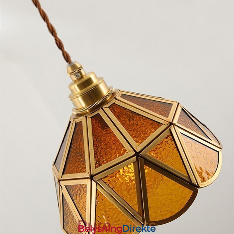 Retro Glass Pendellampe I Japansk Stil I Glass Taklampe