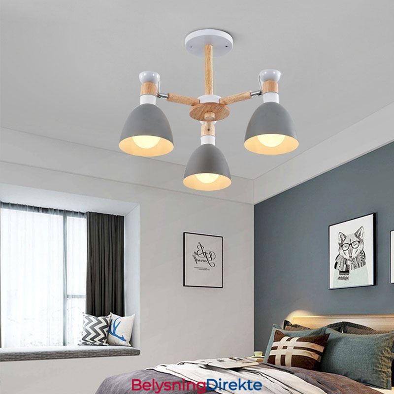 Nordisk Macaron Pendellampe Kreativ Trelysekrone