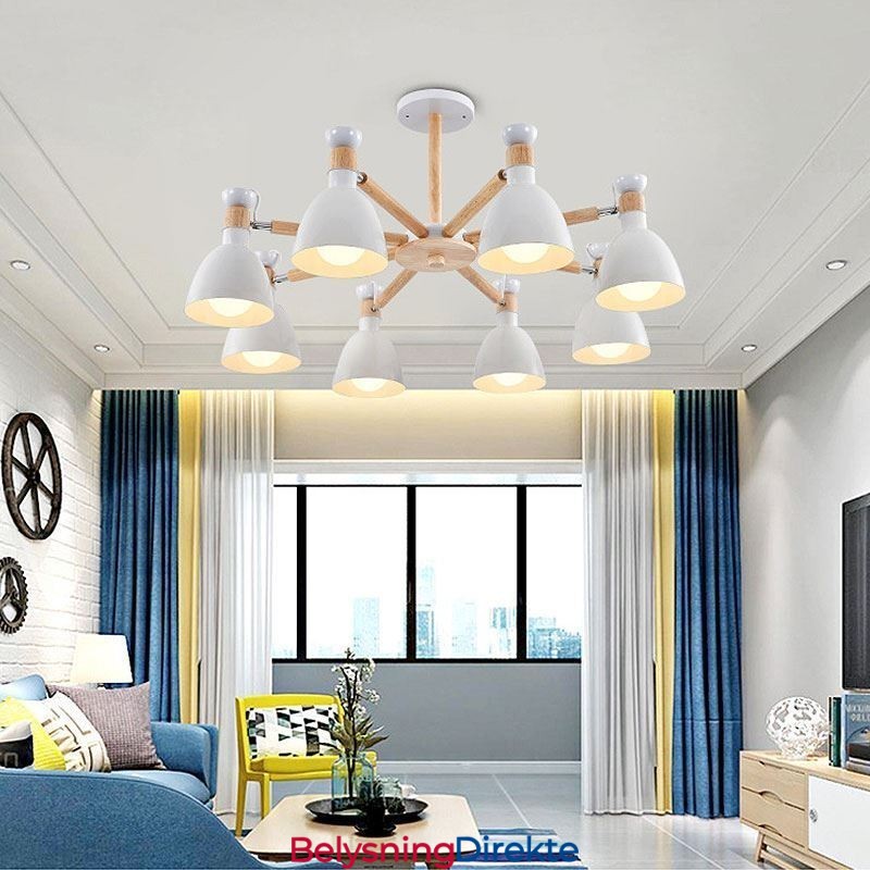 Nordisk Macaron Pendellampe Kreativ Trelysekrone