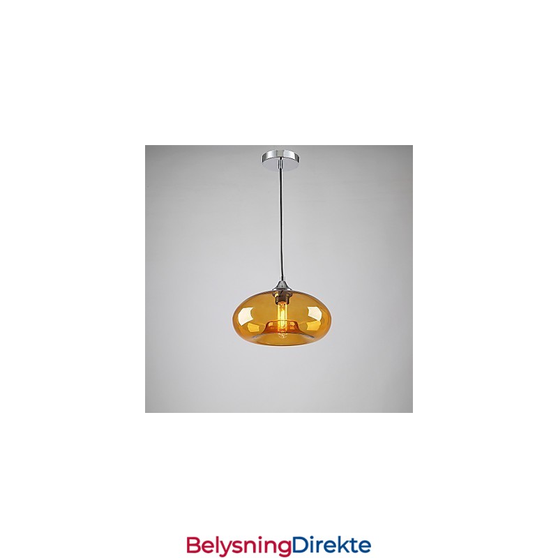 Moderne Karakteristisk Pendellampe Med 1 Lys Og Gjennomsiktig Glassskjerm