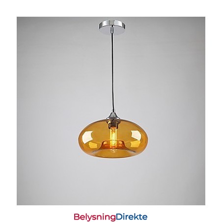 Moderne Karakteristisk Pendellampe Med 1 Lys Og Gjennomsiktig Glassskjerm