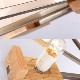 Nordisk Tre Pendellampe Glassskjerm Lysekrone