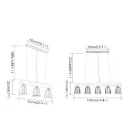 Nordisk Trelysekrone Unik Rett Pendellampe Kafé