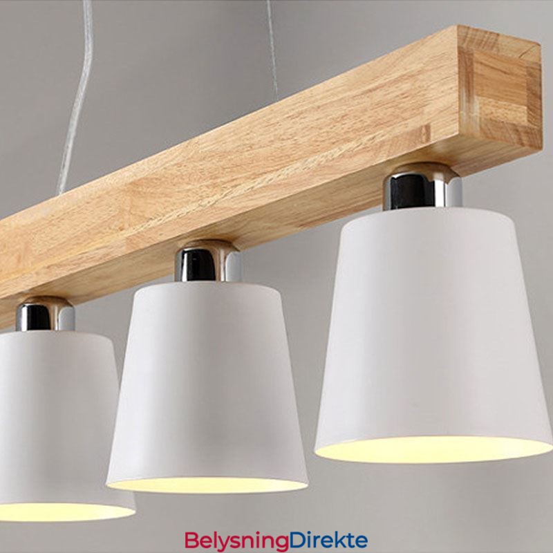 Nordisk Trelysekrone Unik Rett Pendellampe Kafé