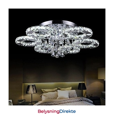 Moderne Samtids Krystall Krom Metall Innfelt Montering