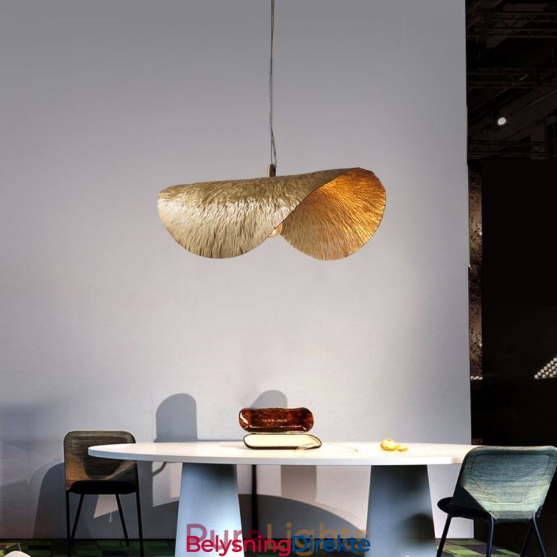 Messing Pendellampe Moderne Minimalistisk Lotusblad Taklampe