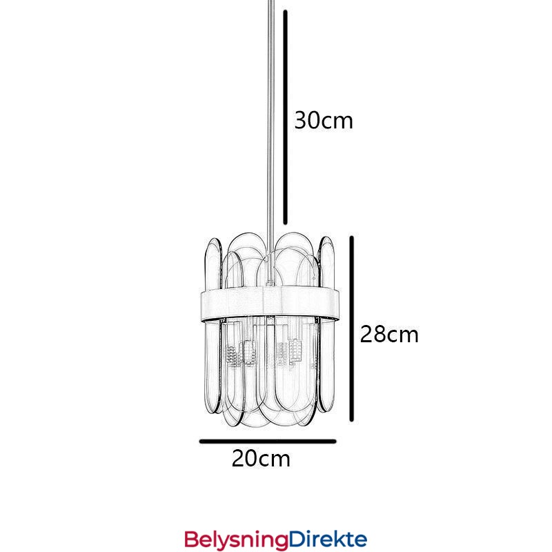 Moderne Glass Pendelbelysning