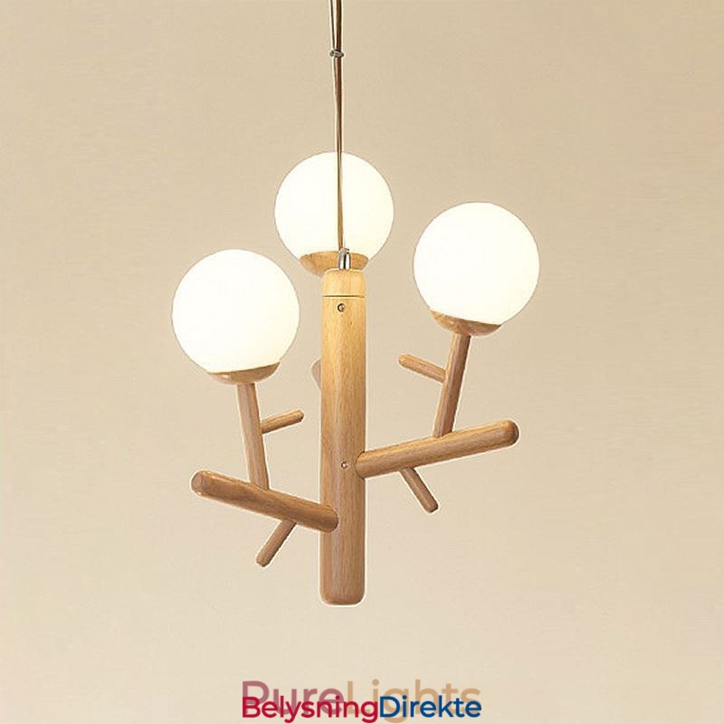 Nordisk Kreativ Pendellampe I Tre