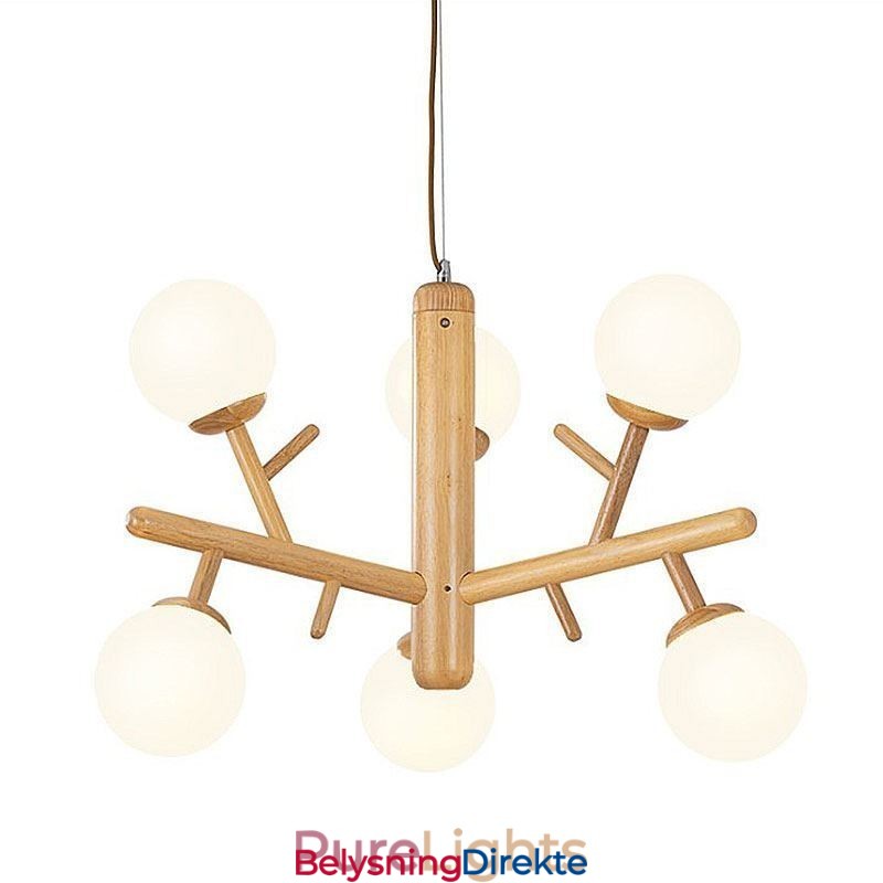 Nordisk Kreativ Pendellampe I Tre