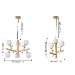 Nordisk Kreativ Pendellampe I Tre