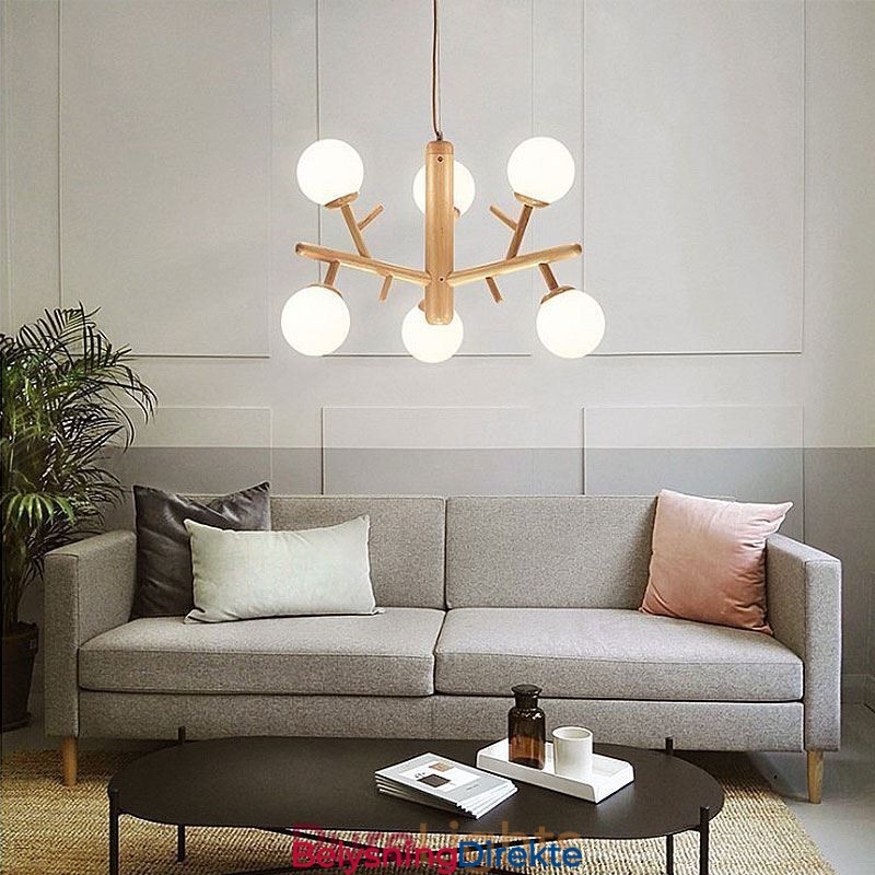 Nordisk Kreativ Pendellampe I Tre