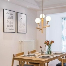 Nordisk Kreativ Pendellampe I Tre