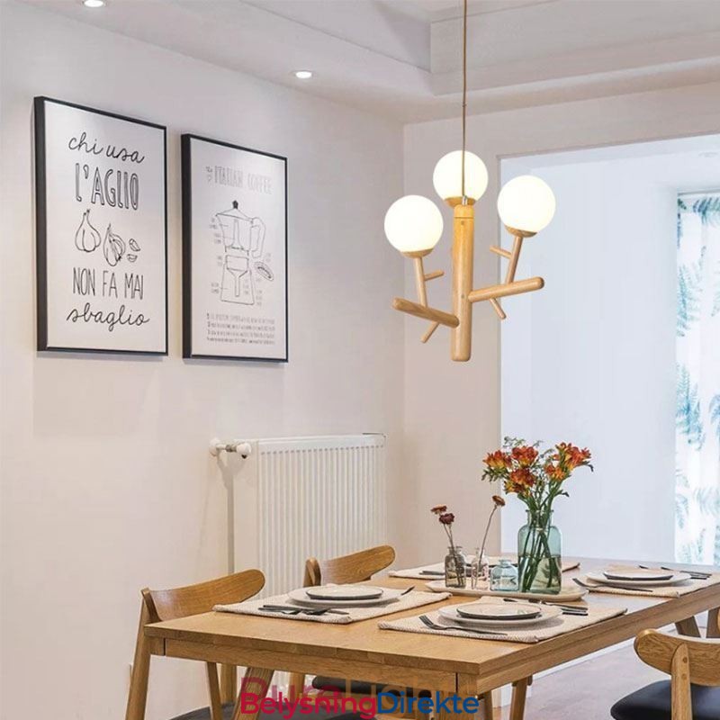 Nordisk Kreativ Pendellampe I Tre