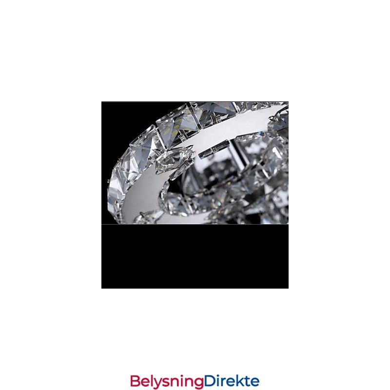 Moderne Samtids Krystall Krom Metall Innfelt Montering