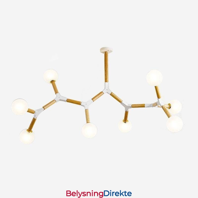 Nordisk Magisk Bønne Pendellampe Kreativ Trebelysning